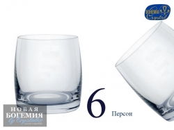 Набор стаканов для виски Идеал (Ideal) 230мл, Гладкие, бесцветные (6 штук) Набор стаканов для виски Идеал (Ideal) 230мл, Гладкие, бесцветные (6 штук)