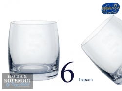 Набор стаканов для виски Идеал (Ideal) 290мл, Гладкие, бесцветные (6 штук) Набор стаканов для виски Идеал (Ideal) 290мл, Гладкие, бесцветные (6 штук)