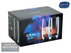 Набор стаканов для воды Идеал (Ideal) 380мл, Отводка золото (6 штук) Набор стаканов для воды Идеал (Ideal) 380мл, Отводка золото (6 штук)