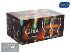 Набор бокалов для вина Джина (Gina) 190мл, Гладкие, бесцветные (6 штук) Набор бокалов для вина Джина (Gina) 190мл, Гладкие, бесцветные (6 штук)