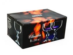 Набор креманок для мороженого Клаудия (Claudia) 200мл, Гладкие, бесцветные (6 штук) Набор креманок для мороженого Клаудия (Claudia) 200мл, Гладкие, бесцветные (6 штук)