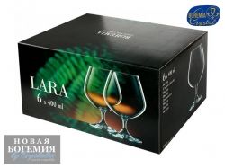 Набор бокалов для бренди, коньяка Лара (Lara) 400мл, Гладкие, бесцветные (6 штук) Набор бокалов для бренди, коньяка Лара (Lara) 400мл, Гладкие, бесцветные (6 штук)